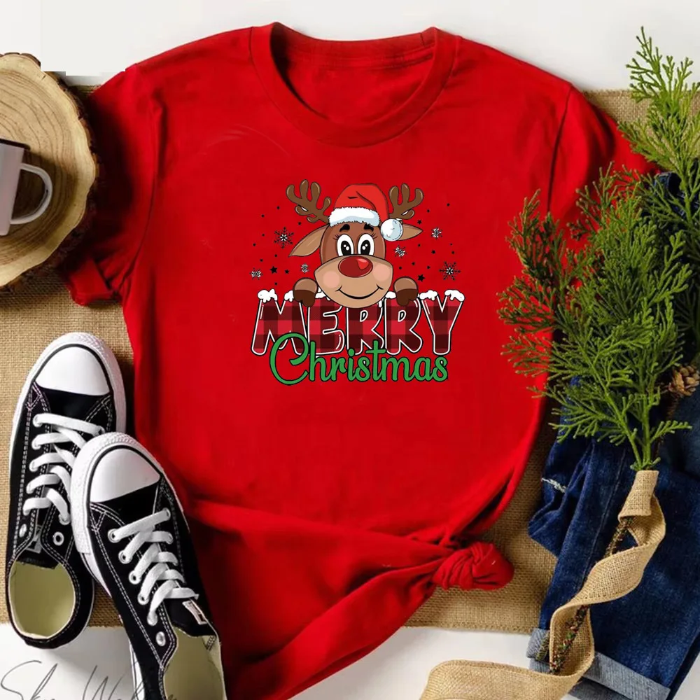 Christmas top tees teen Pop Culture korean clothes Vintage Colorful Trendy aesthetic tshirt Digital Gothic 2000s anime Graphic