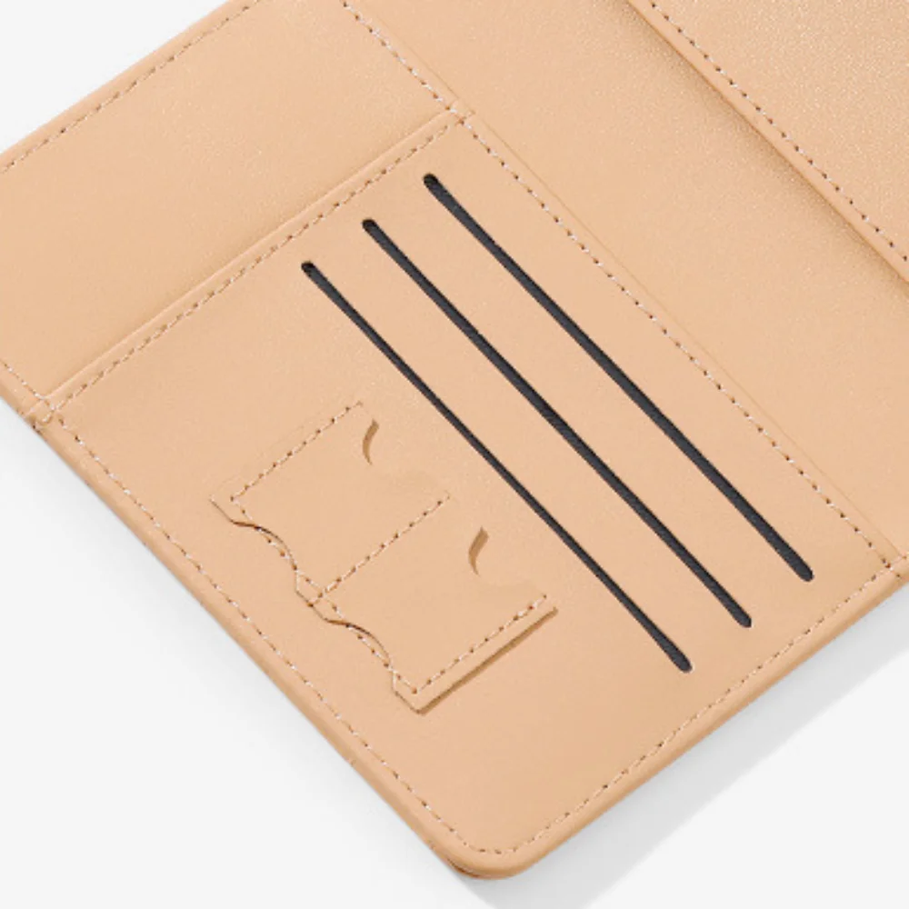 Multi-function Hanging Neck Wallet Portable Id Card Leather RFID Wallet Credit Passport Card Holder