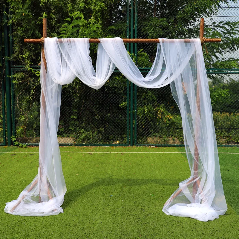 10M Organza Stoff Kristall glänzende Tüllrolle für Hochzeitsdekoration Romantische Organza Hochzeit Party DIY Stoffzubehör – Detail 9