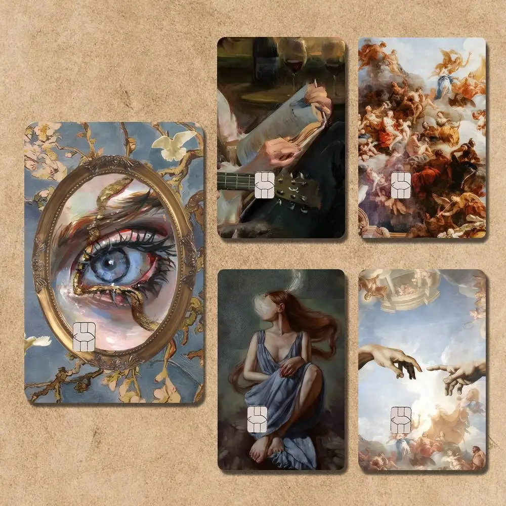 

Renaissance Art Painting Card Stickers Credit Visa Debit Bank Charge Card Bus Metro Waterproof Sticker Decal Decoration