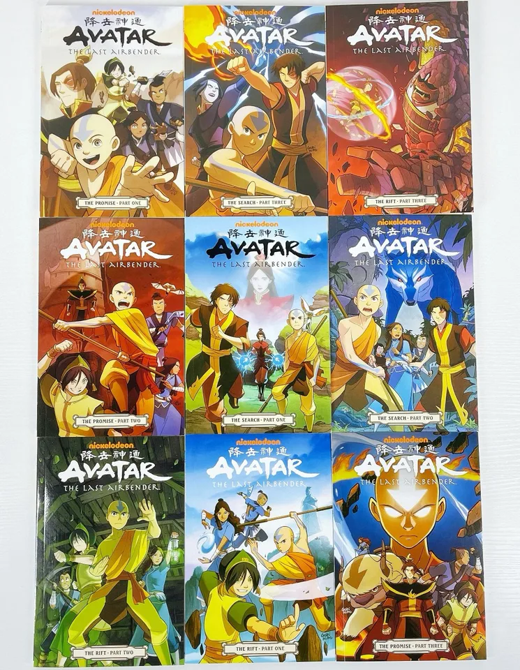 18 Books Avatar:The Last Airbender Season 1+ 2 English Picture