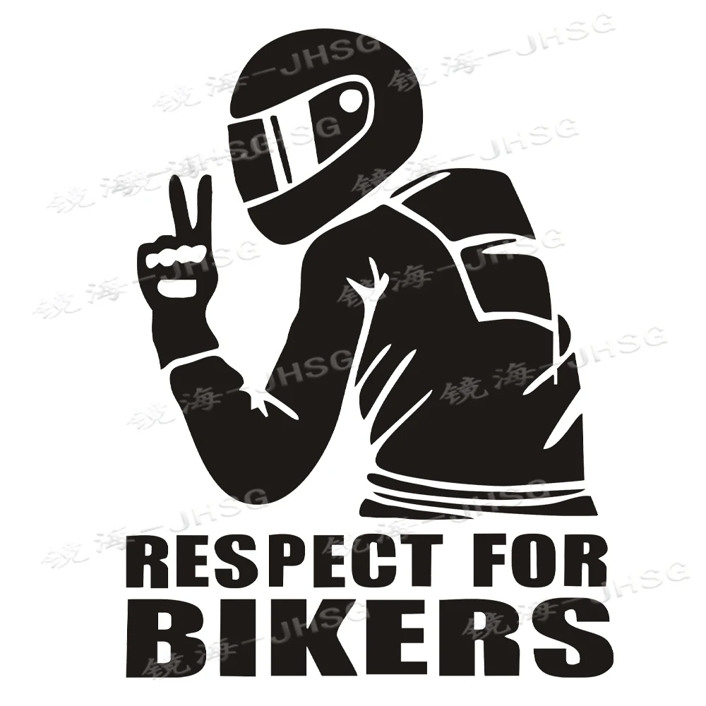 Respect Bicycle and Motorcycle Stickers, Reflective Vinyl Car Stickers, Fun JDM Vinyl Style