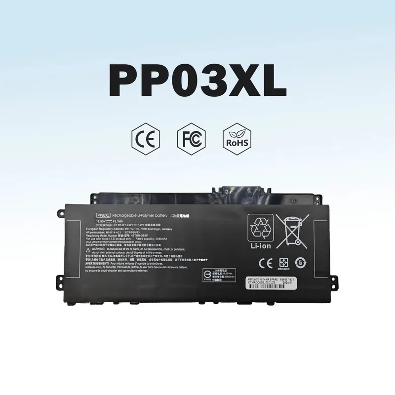 

PP03XL Аккумулятор для HP Pavilion x360 14M-DW Series dw0023dx 13-bb0xxx L83388-421 L83393-005 N