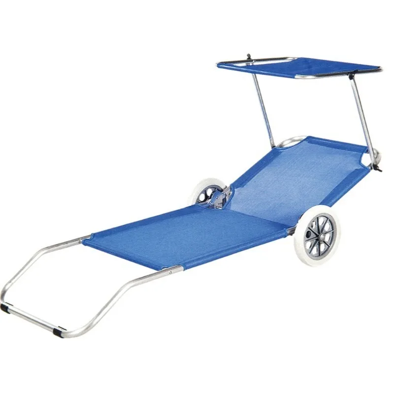 

Foldable recliner lunch break recliner portable beach chair multi-level adjustable sunshade folding bed