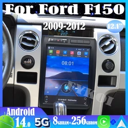 Android 15 For Ford F150 2009-2012 Car Radio Automotive Multimedia Tesla Screen Carplay Auto Bluetooth GPS Navigation 4G WIFI