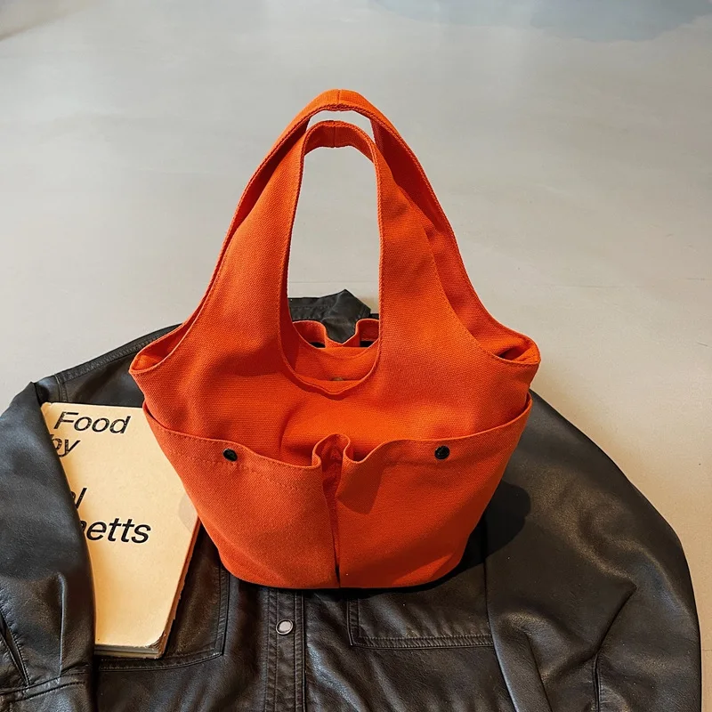 

2025 Light Luxury Women's Folded Bucket Bag - Fashion Simple Large Capacity Commuter Shoulder & Portable Tote