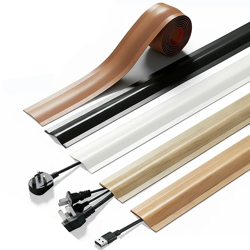 Anti‑Trampling Exposed Floor Cable Tray Aesthetic Hidden Cable Management Integrated Wire Routing for Floor Decoration