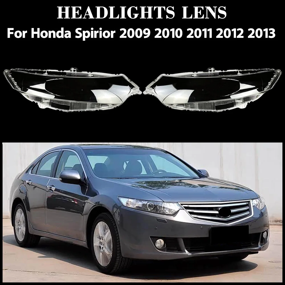 For Honda Spirior CU1 CU2 2009‑2013 Headlight Cover Transparent Plastic Lens Auto Replacement Parts Lampshades Lamp Shade Mask