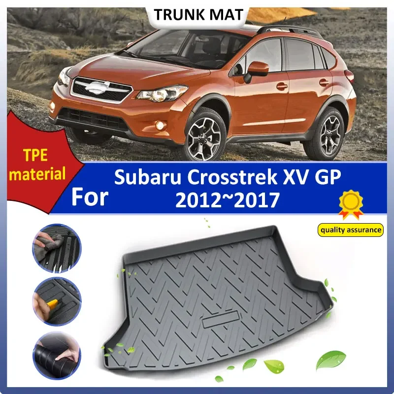 

Rear Trunk Mat for Subaru Crosstrek XV GP 2012 2013 2014 2015 2016 2017 Anti slip Waterproof TPE material Storage Pad Floor Mat