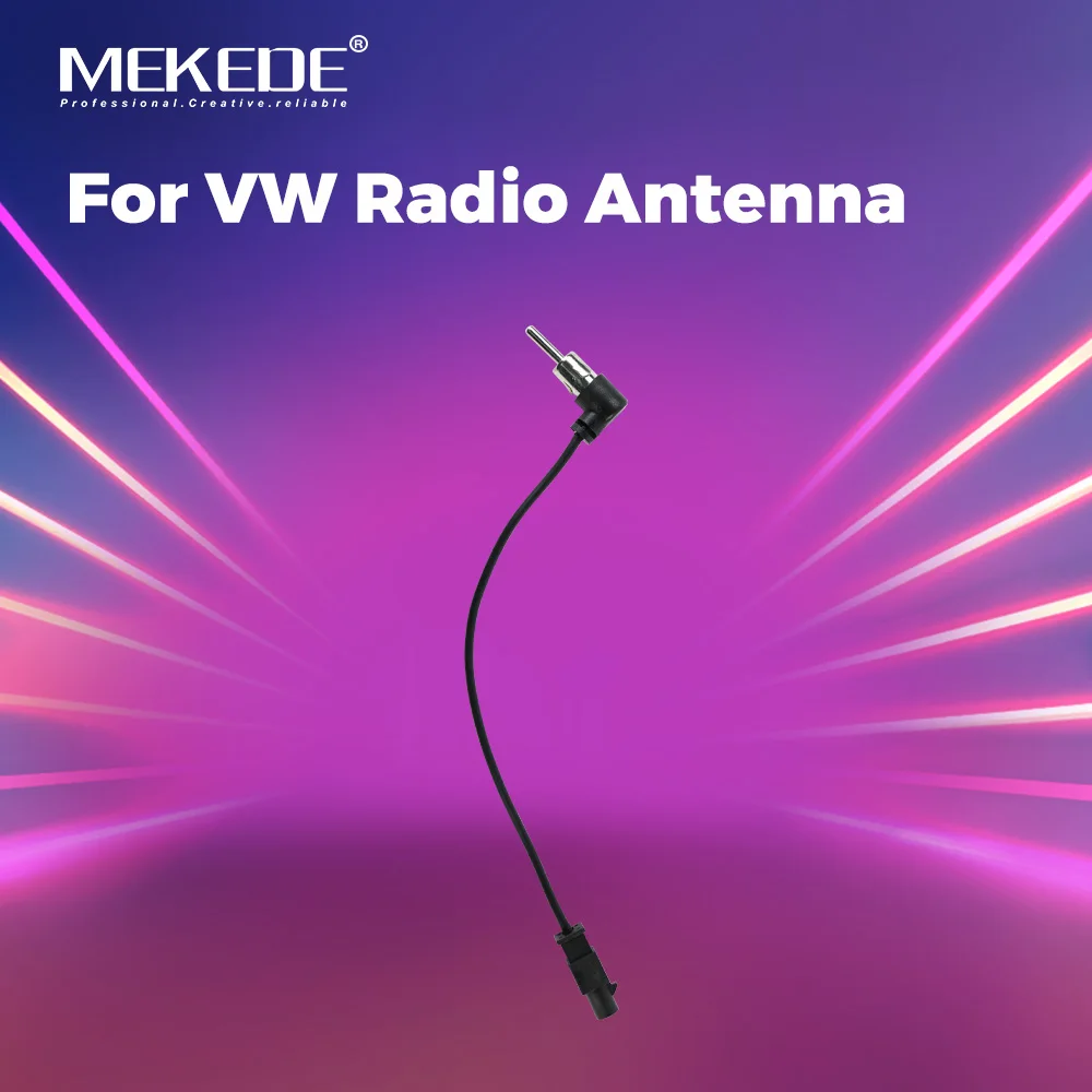 MEKEDE Car Radio Antenna Adapter For VW Sagitar BORA Jetta Chrysler AM FM Fakra to DIN Antenna Adapter Plug and Play