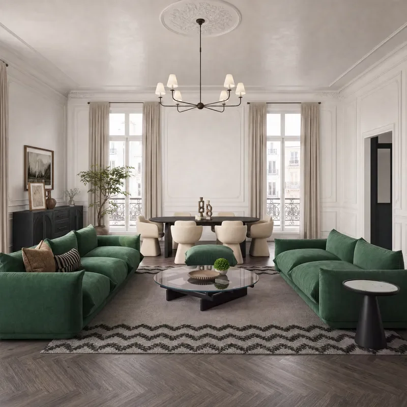 for Voxhome French mid-century modern living room design set full set of custom furniture modern living room furniture set