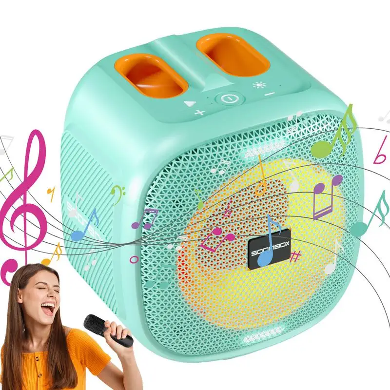 Alto-falante sem fio colorido alto-falantes de som claro alto-falantes de som claro qualidade som iluminar alto-falante emparelhamento estéreo sem fio