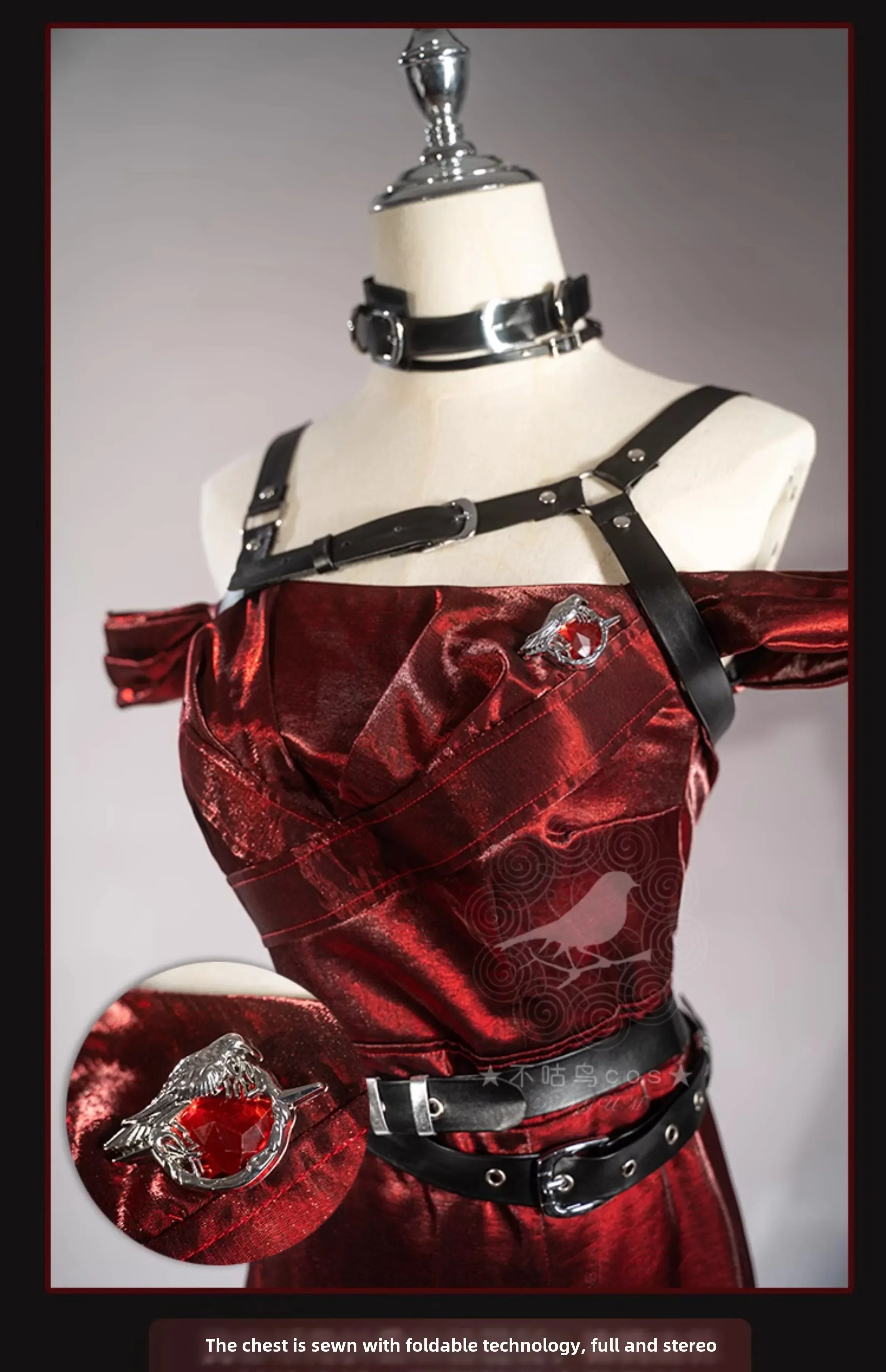 Love and Deepspace Sylus Heroines Cosplay Costume Red Dress Enchanting Veil Uniform Relentless For Women Girls Halloween Party