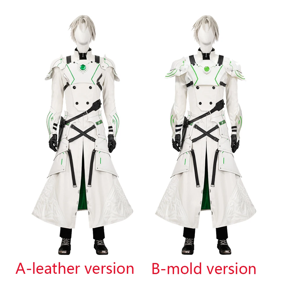 Sephiroth Cosplay Youth Costume Game FF7 Sephiroth White Battle Suit Adult Men Halloween Carnival Party  Disguise Outfits