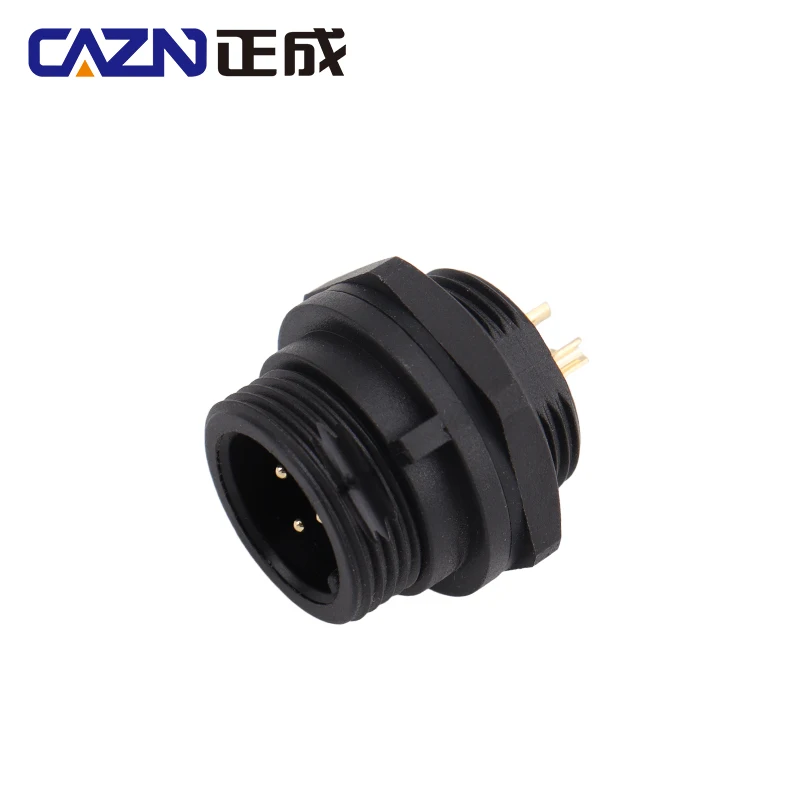 IP67 IP68 E10 Female Male Front Mount Solder Receptacle Threaded 2-12pin 5/8