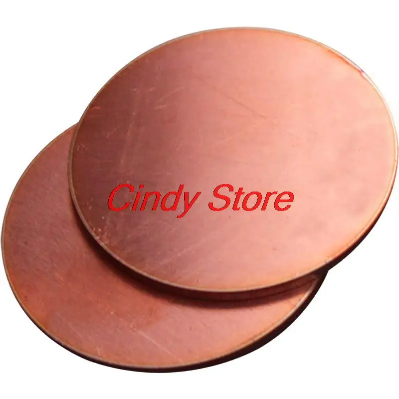 1/3/5Pcs Copper Disc Round Plate Sheet Dia. 50mm 100mm 150mm 200mm H62 Copper Sheet  Plate