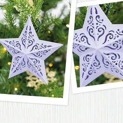 2024 New Christmas Elegant Star Decoration Metal Cutting Dies for DIY Scrapbook Knife Mould Blade Punch Stencil Card Making