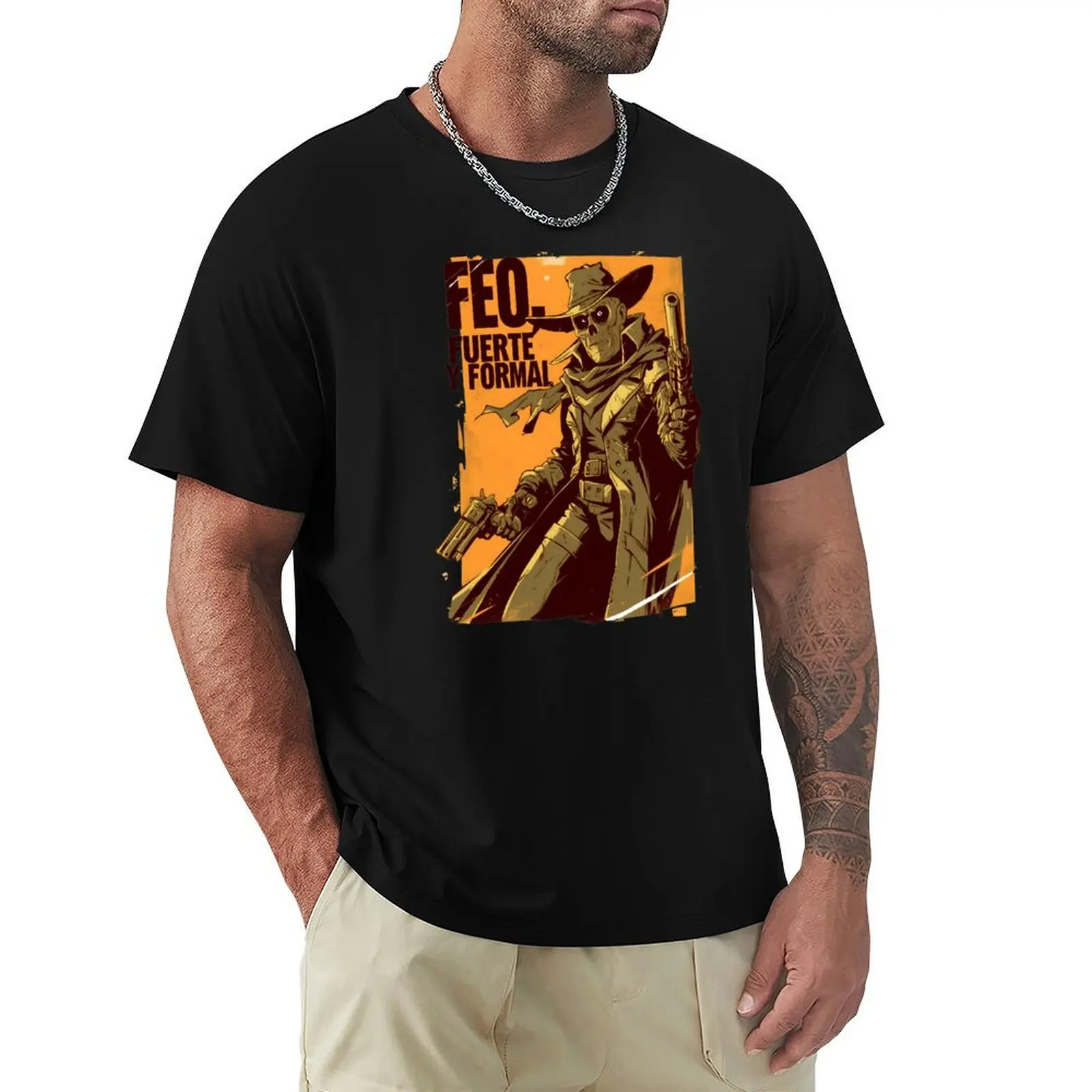 

Feo, Fuerte y Formal - Gunslinger Ghoul - Post Apocalyptic T-Shirt graphic t shirt vintage T-shirts oversize Blouse t shirts men