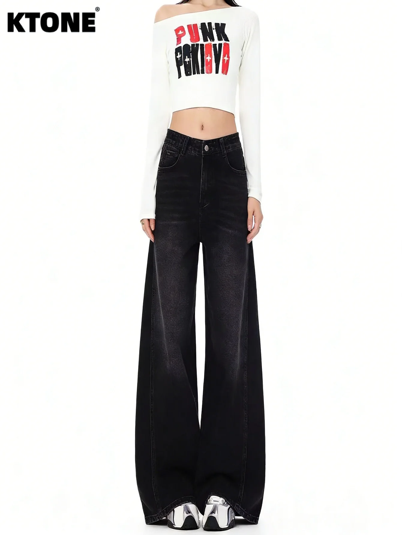 

Hip Hop Jeans Unisex Black Baggy Denim Retro Y2K Drip Original No accessories or belts included