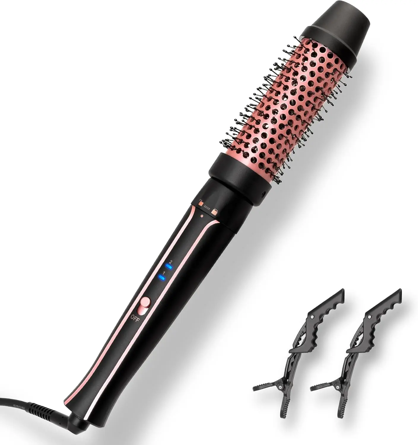 Heated Circular Brush With Detachable Brush Head, Suitable For Medium Curly Hair, Loose Waves, And Hair Volume