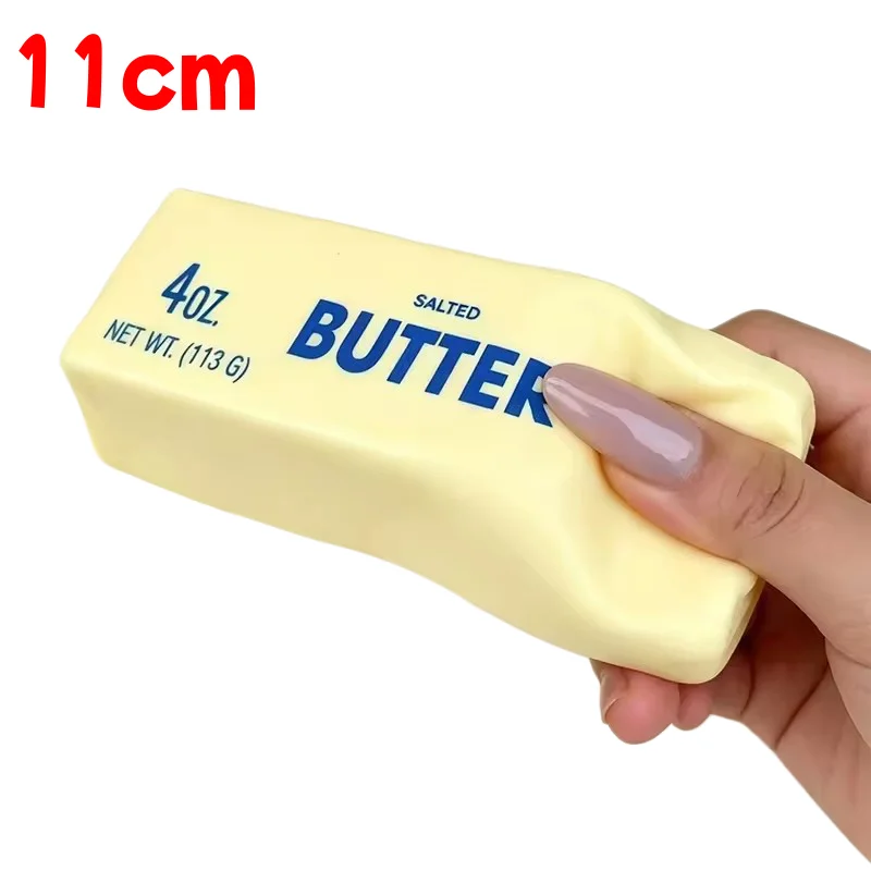 Quetschbarer Butterstab Fidget-Spielzeug Formbar Langsam Zurückfederndes Klebriges Butter-Quetschspielzeug für Erwachsene ASMR Sensorisches Stressabbau-Spielzeug