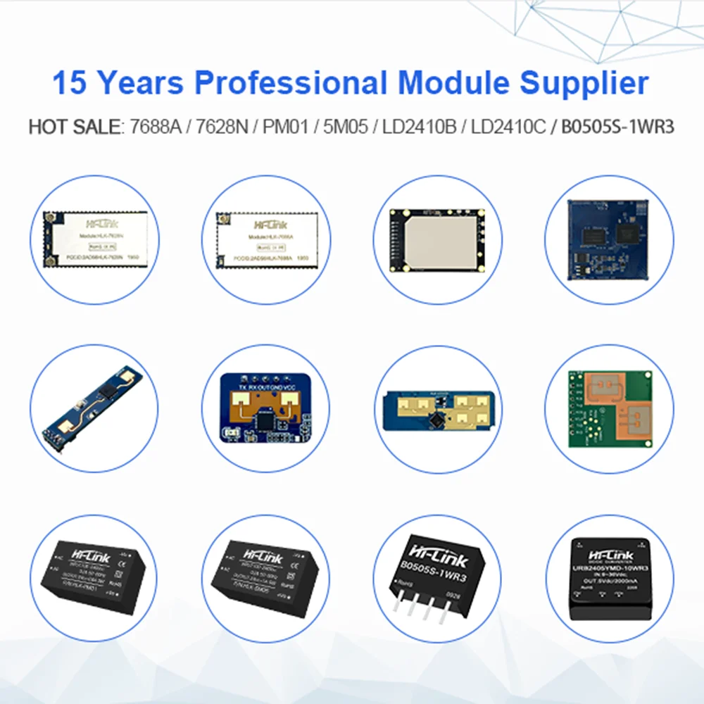 Hi-Link Kostengünstiges 5V 600mA 3W/5V 1A 5W/12V 10W HLK-3M05B HLK-5M05B HLK-10M12B AC DC Netzteil Quellenmodul