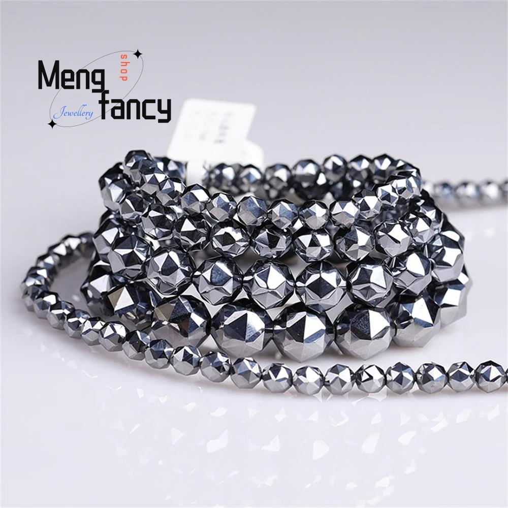 Terahertz Diamond cut 6-12mm Polysilicon Hot & Cold Dual Effect Bracelet Natural Exquisite Fashion Elegant Jewelry Holiday Gifts