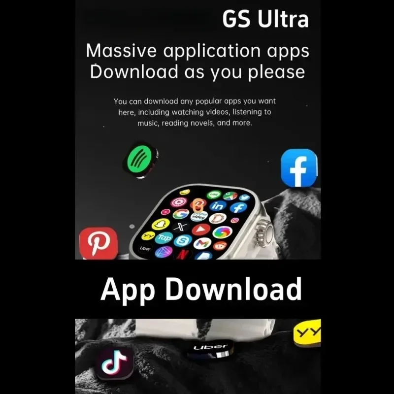 S9Ultra4G Android Smartwatch Network بطاقة SIM 2.2 بوصة Amoled 180 °   كاميرا دوارة GPS WIFI Global Call Smart Watch Men Ultra 5G