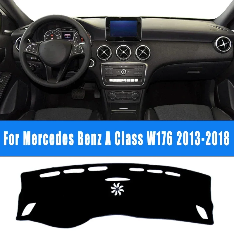 

Коврик для приборной панели автомобиля, нескользящая накидка, солнцезащитный козырек, аксессуары для Mercedes Benz A Class W176 2013-2018 2014 2015 2016 2017