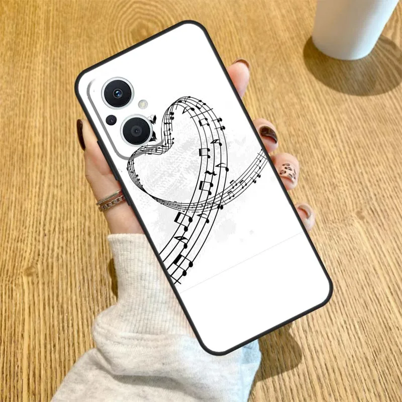 Music Note Symbol Piano Case For OPPO Find X2 X3 Neo Lite X6 X5 Pro Reno 8T 7 3 2Z 4Z 5Z 5 6 8 4 Lite Back Cover image 6
