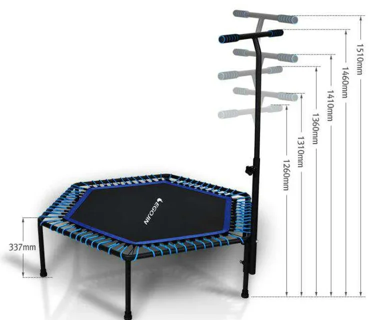 

Fitness Exercise Rebounder Trampoline Round Jump Exercise Equipment Mini Trampoline for Adults