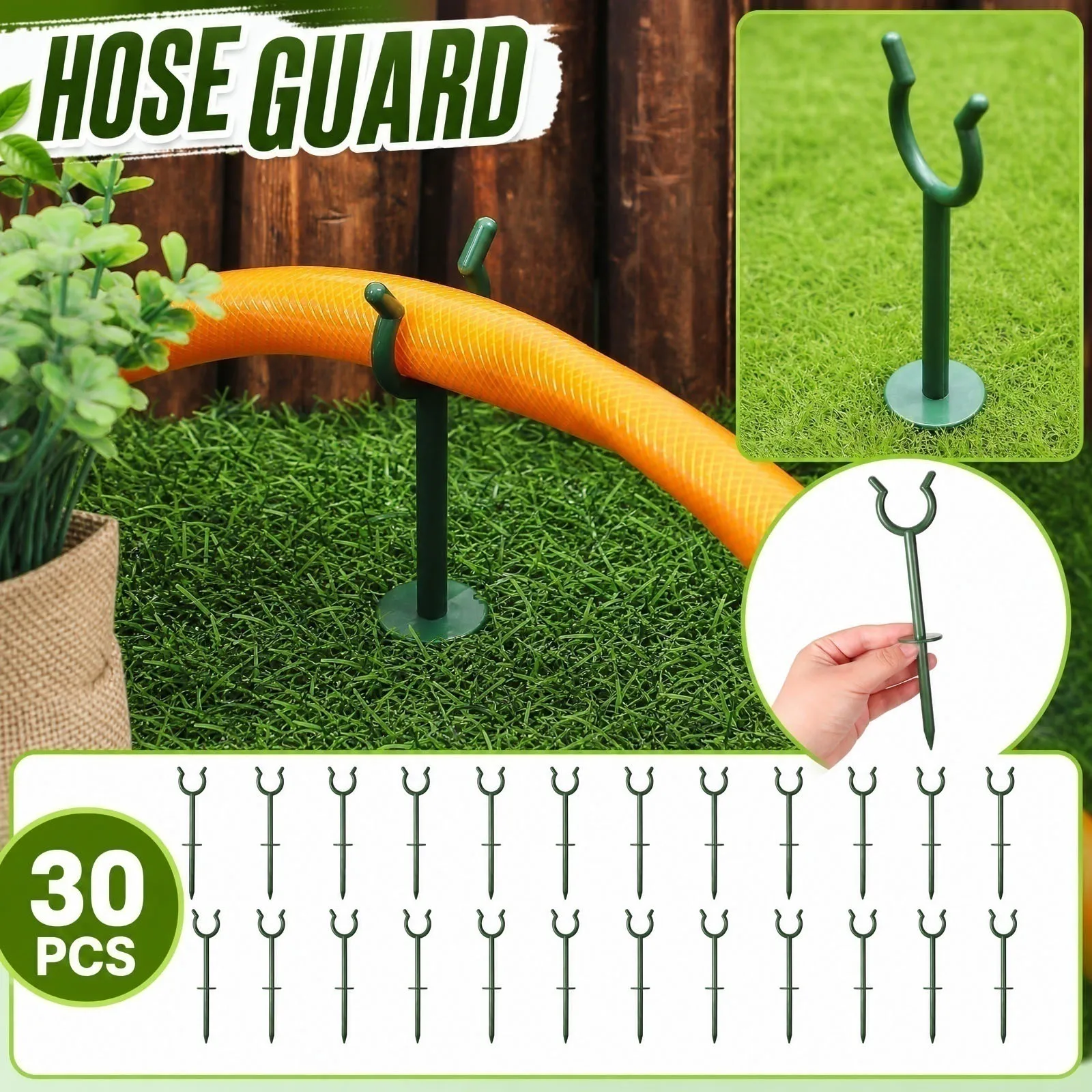 30pcs Garden Hose Plastic Stands Durable Strong Load-bearing Capacity Hose Holders Home Garden Supplies