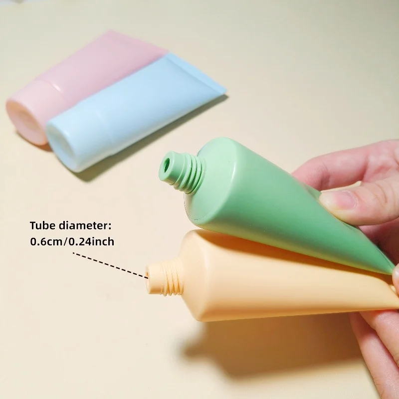 

10 шт., 50 мл, цветной макарон, многоцветный, дополнительный матовый тюбик, подходит для средств по уходу за кожей, косметических инструментов, упаковочных материалов