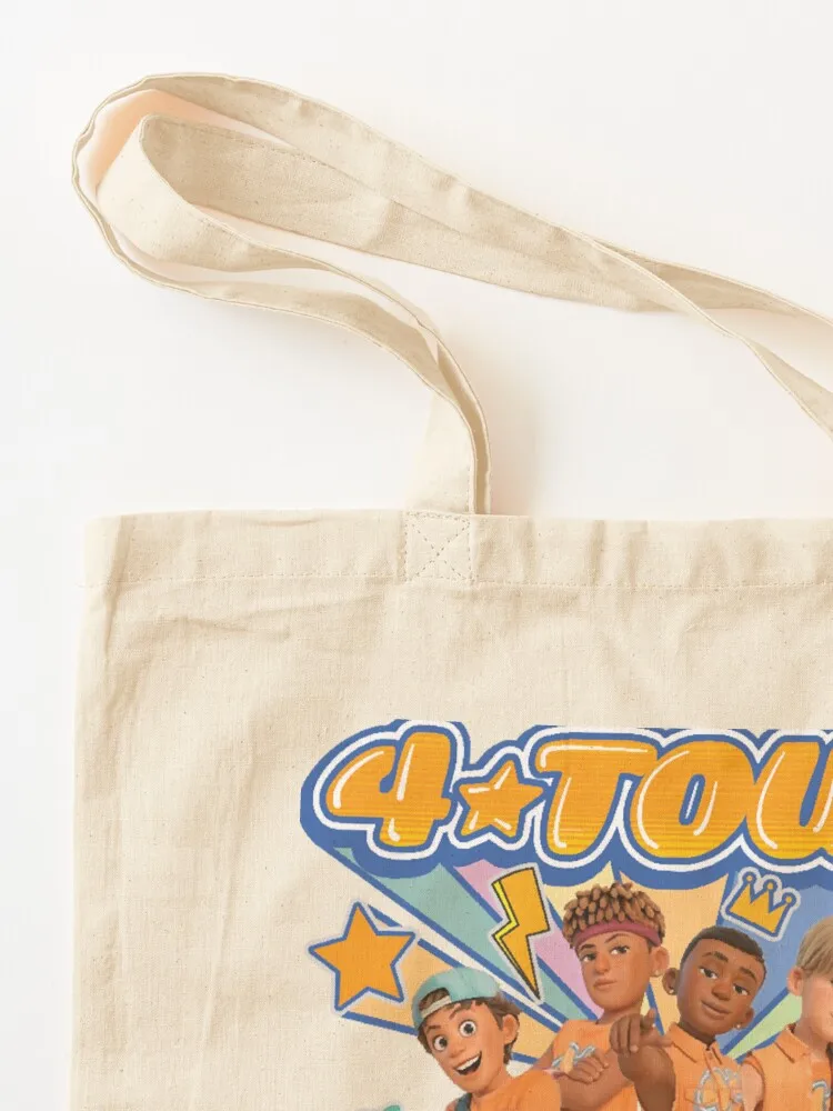 Best Friends 4* Town Lyfe Boy Band Music Cartoon Tote Bag Custom bag reusable grocery bags tote bag canvas