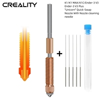 Creality K1C Nozzle Unicorn Quick Plug Ender 3 V3 Nozzle Fits K1C/K1 Max 3D Printer Ceramic Heater Block Hot End Accessory