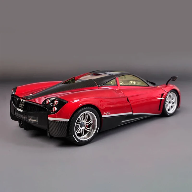 Diecast escala 1:18 huayra pagani simulação liga modelo de carro exibição estática brinquedo colecionável presente decoração lembrança