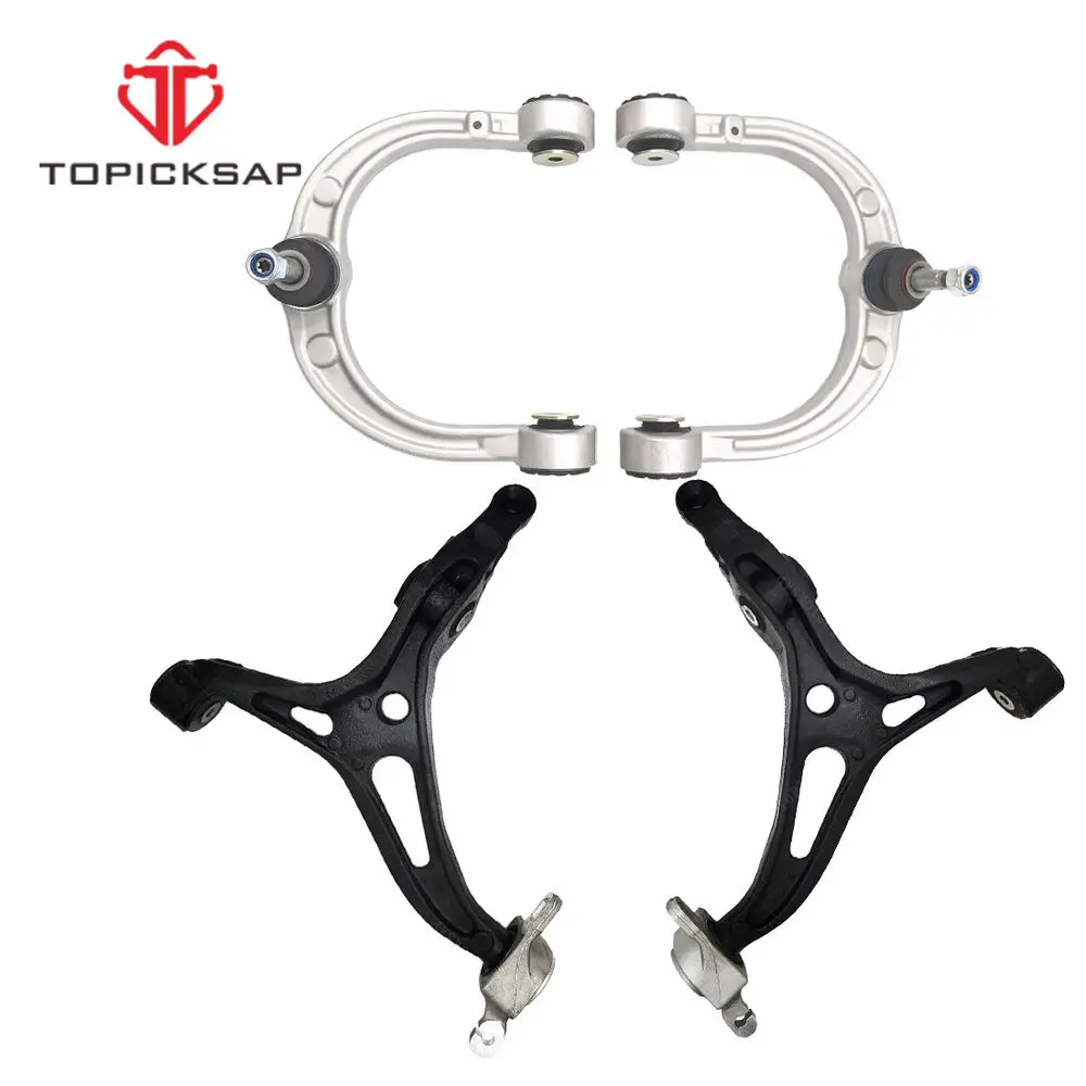 

TOPICKSAP 4pcs Front Lower & Upper Control Arms Kit for Mercedes-Benz W164 GL320 GL350 GL450 GL550 ML350 2006 2007 - 2011 2012