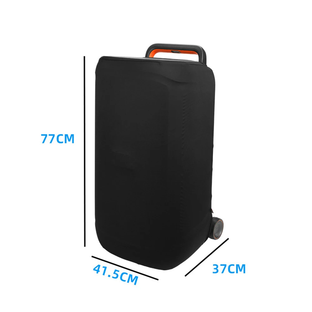 For JBL PartyBox 520 Speaker Dust Cover - Stretchy Soft Lycra Protector Case Speaker Bag Black