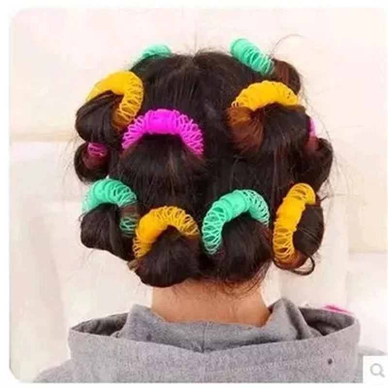 

8Pcs Hairdress Magic Bendy Curler Magic Hair Donuts Hair Styling Roller Spiral Curls DIY Tool for Woman Hair Accessories