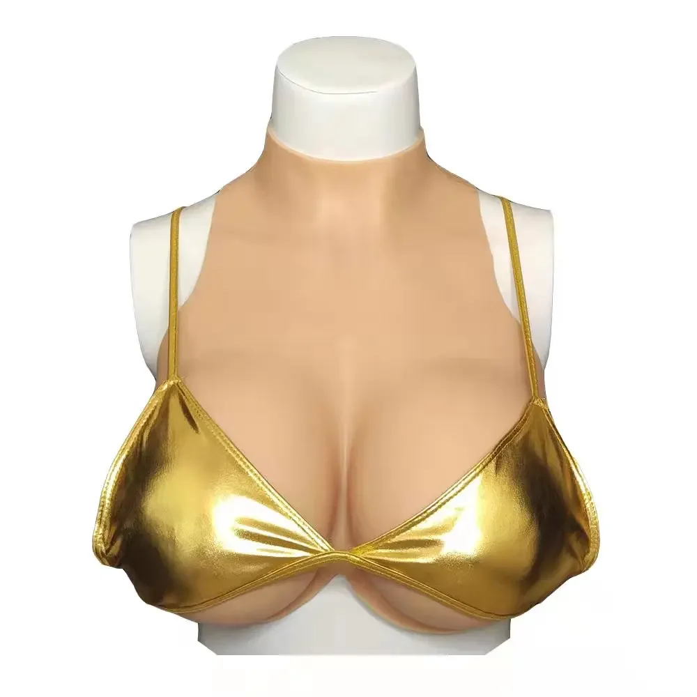 Huge Fake Boobs Tits Realistic Silicone Breast Shapewear Bodysuit for Cosplay Sissy Transgender Drag Queen Trans Shemale