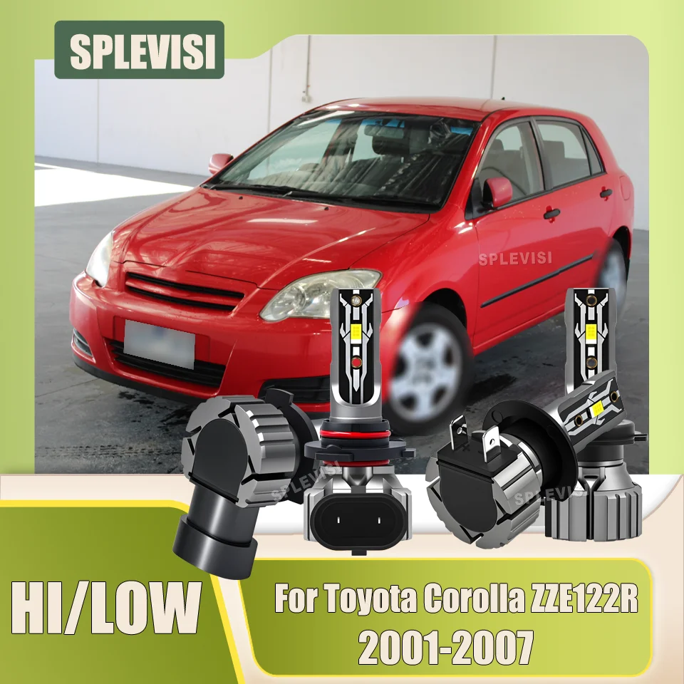 

Подходит для плохой погоды 9005 H7 дальнего ближнего света 6000K белого цвета для Toyota Corolla ZZE122R 2001 2002 2003 2004 2005 2006 2007