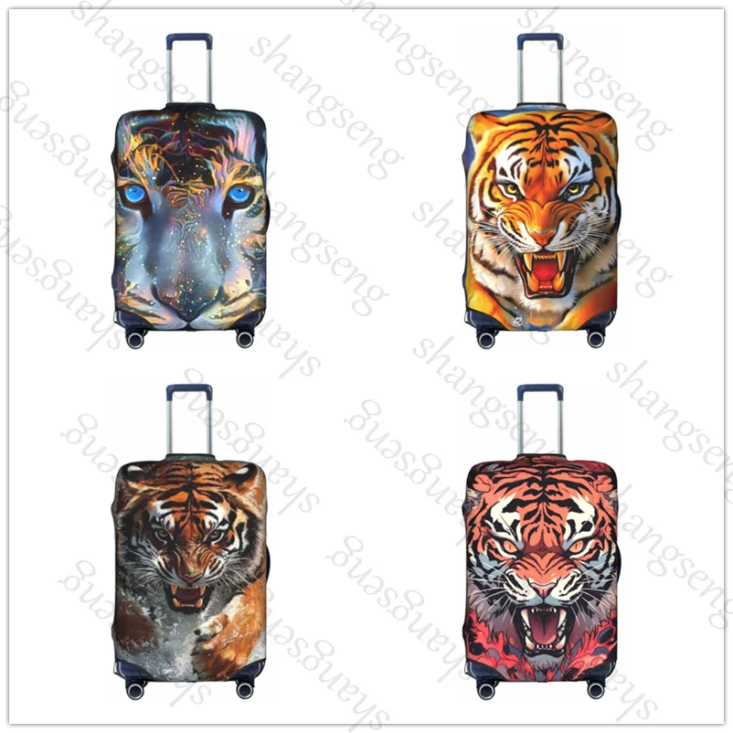 

Travel suitcase protective case, suitcase cover, elastic protection, washable Luggage cover, 18-32 in Fierce Tiger animal