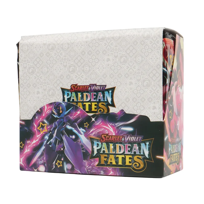 324Pcs English version Pokémon TCG: Scarlet & Violet Paldean Fates Booster Box Pokemon Cards 36 Pack Box