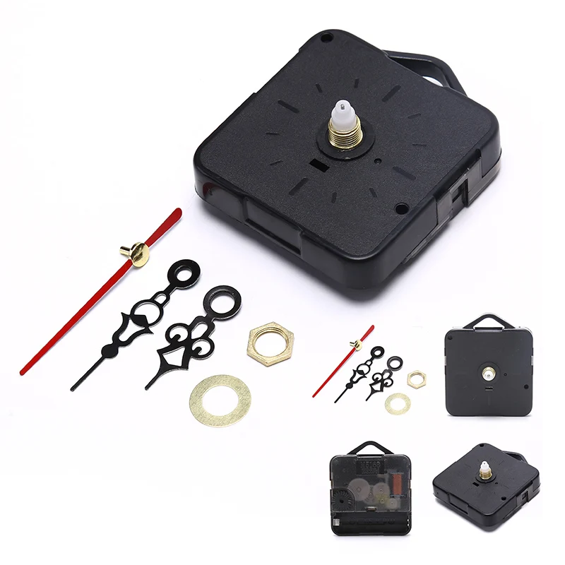 1Set Plastic Aluminum Quartz M5168 Clock Movement Mechanism Hands Wall Repair Tool Parts Sets Quiet Silent Mode