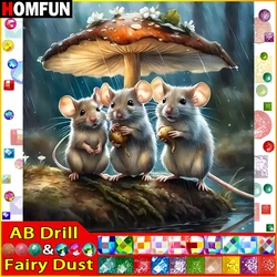 HOMFUN Fairy Dust AB Diamond Painting Full Square/Round Drill 5D DIY