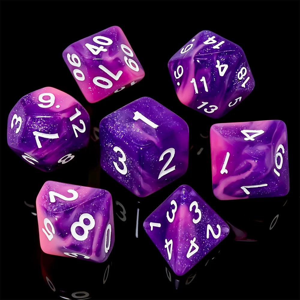 7Pcs Acrylic DND RPG Polyhedra - огляд і ціна Dice Set Polyhedral