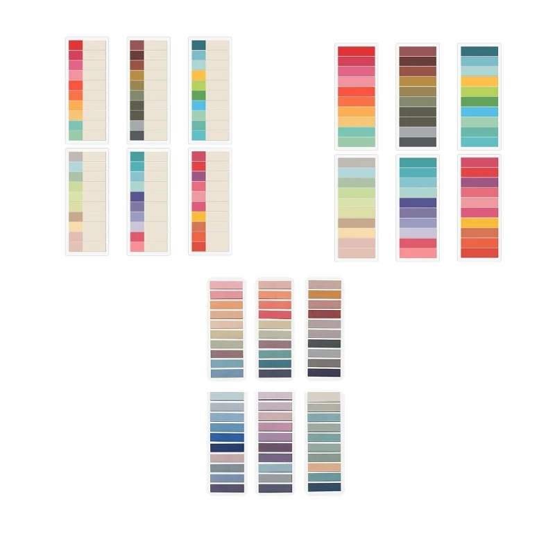 6 ПК, эстетическая липкая нота окрашенных вкладки индекса Memos Pad легко написать