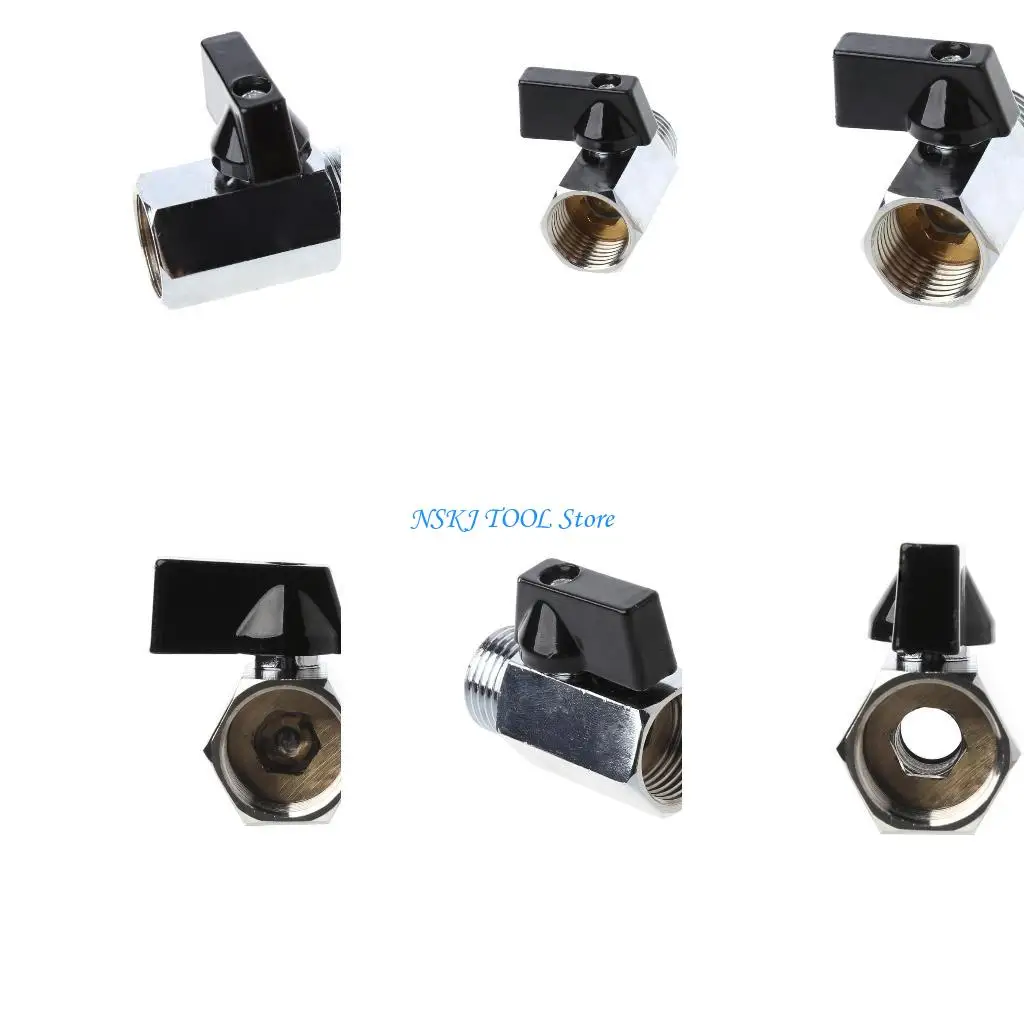 L8RC Messing-Minikugel für Ventil, Zoll BSP-Stecker auf Innengewinde, Luftkompressorschlauch