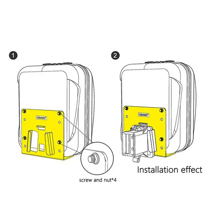 Bike Bag Adapter Front Bag Carrier Block Adapter For Bike Folding Basket Bicycle Bag Carrier Block Accessories Aluminum Alloy