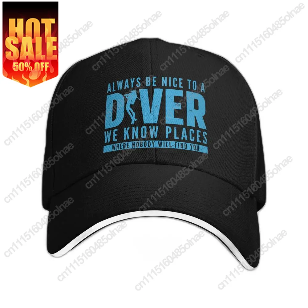 Personalized Scuba Diving Baseball Cap Outdoor Men Women's Adjustable Dive Diver Quotes Dad Hat Autumn Snapback Caps